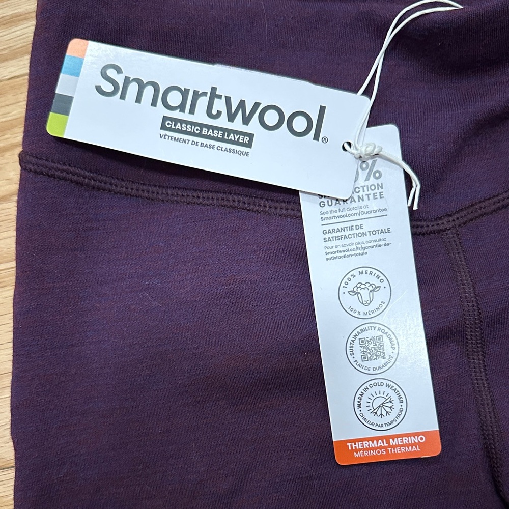 Smartwool Women’s Dark Purple Base Layer - Picture 2 of 3